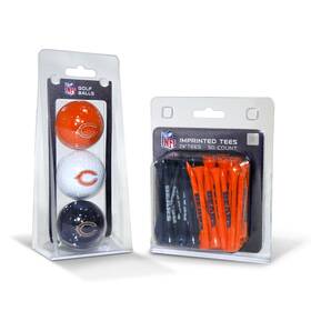 Team Golf B003n27vc2 Nfl Chicago Bears 3 Balls And 50 Tees - Officially Licensed