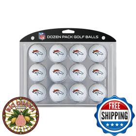 Team Golf B0043rjshw Nfl Denver Broncos Balls 12-pack Regulation Size