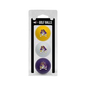 Team Golf B004bvg6so Ncaa East Carolina Pirates 3 Balls Pack Regulation Size