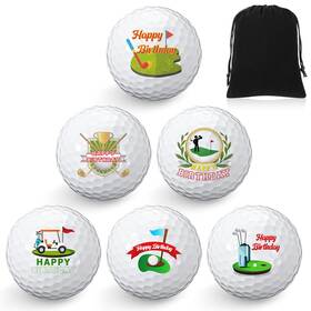 Threan B0fn46zh3n 6 Pcs Funny Novelty Golf Ball Gift Set For Men Golfer Present Birthday Da