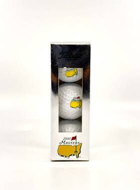 Titleist 084984078002 2000 Masters Golf Tournament Dt-2 Set Of 3 Balls And Box