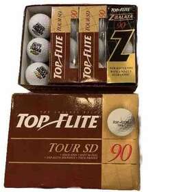 Top Flite 029321122017 Vtg Spalding Xl2000 Extra Long 15 Golf Balls -usa New- In Orig Box