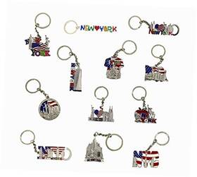 Tsy Inc 8541851057 Tool 12 Pack New York Nyc Metal Keychain Ring Bundle Souvenir Collection