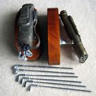 Unknown Antique Golf Bags With Removable Complete Nice Bookends