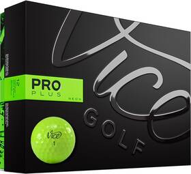 Vice Golf B0892sw34j Pro Plus 2020 12 Balls 4-piece Urethane Max Distance Neon Red/