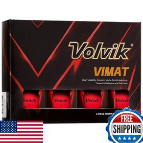 Volvik B0dvbjcmzn Vimat Golf Balls Red - Enhanced Distance And Accuracy