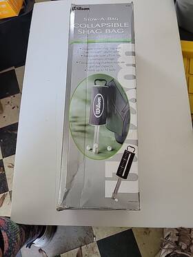 Wilson 016559239501 Stow-a-bag Collapsible Shag Bag In The Box Open