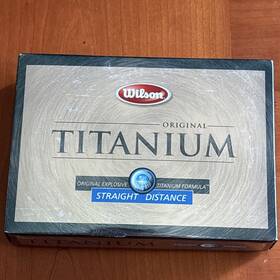Wilson 026388669998 12 Original Titanium Straight Distance Golf Balls - Vintage New Old Stock