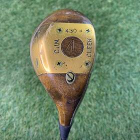 430b Wilson Cjn Cleek Steel Shaft Rh 41 Inch Rounded Bottom Leather Grip Scarce