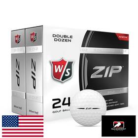 Wilson B004mxir6k Zip Double Dozen Golf Balls 24pk - Enhanced Control Long Distance Durable