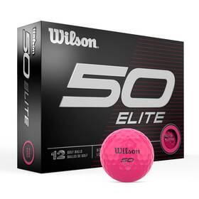 Wilson B0bt239375 Fifty Elite Golf Balls - 12 Pink Pack Distance And Control