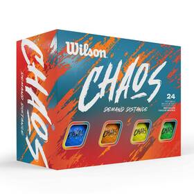 Wilson B0cqmswn65 2024 Chaos Golf Balls - 24 Pack Multicolored For Enhanced Visibility