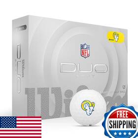 Wilson B0dt4ygj8s 2025 Duo Soft Nfl Golf Balls - 12-pack White Los Angeles Rams