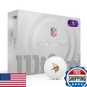 Wilson B0dt4ysgcs 2025 Duo Soft Nfl Golf Balls - 12-pack Minnesota Vikings White