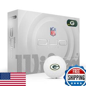 Wilson B0dt51bckj 2025 Duo Soft Nfl Golf Balls - 12-pack Green Bay Packers White