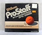 Wilson Case Of Vintage Prostaff Optic Orange Truncated Dimple Golf