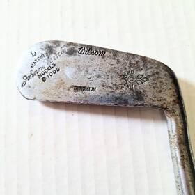 Wilson D1003 Late 1920s Antique Wood Shaft Johnny Farrell Blade Putter 34 Inch