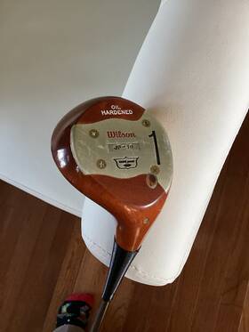 Wilson Jp-10 Vintage Oil Hardened Persimmon Wood Golf Club #1 Dynamic Gold S200