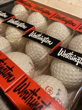 Worthington Golf Inc Ta75 Vintage Nos Box Dozen Tommy Armour Balls Sealed Sleeves