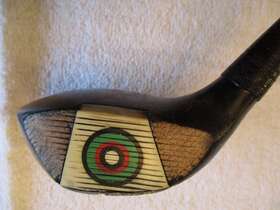 Y925 Wright & Ditson Vintage And Record Fancy Face #1 Wood Driver Black Shaft Y925 Wright & Ditson Vintage And Record Fancy Face #1 Wood Driver Black Shaft