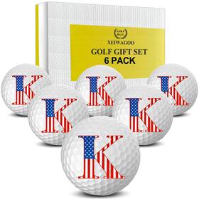 Xeiwagoo B0ds44lkc7 Personalized Golf Balls - Funny Initials Custom 6-pack Great Gift