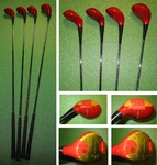 Vintage Macgregor DXW2 Rh Golf Woods, 1, 3, 4, 5, True Temper Steel Shafts Euc. Fixed Price $125.00.