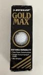 Vintage 1992 Dunlop Gold Max Golf Balls White One Sleeve Of 392 Dimples Nos. Fixed Price $10.00.