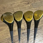 Spalding Elite Wood Golf Club Set Driver 3W 4W 5W Steep Stiff Flex Free Shipping. Fixed Price $69.99.