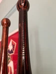 Antique Spalding Indian Clubs Pair Turned Wood Exercise Late 19TH. Fixed Price $400.51.