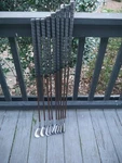 9-CLUB Set Antique Faux Wood Shaft Wilson Top Notch Irons. Fixed Price $174.89.