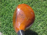 Refinished Persimmon Spalding Bobby Jones Line Rite #1 Driver Rh Golf Club. Fixed Price $65.00.
