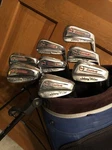 Wilson Johnny Miller Custom Iron Golf Club Metal Shaft Rh Very Nice 3-PW, Stiff. Fixed Price $115.00.