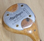 Macgregor M85W Persimmon Eye-o-matic 1 Wood Driver, Oil Hardened Rh Golf Club. Fixed Price $33.97.