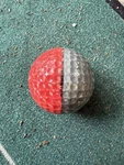Vintage! Ping Eye Karsten Ohio State Two Tone Silver And Red Golf Ball. Fixed Price $34.95.
