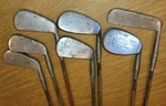 Antique Macgregor Duralite Golf Club Irons. 4 5 6 10. Circa 1920'S 1930'S. Fixed Price $350.00.
