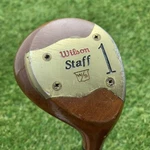 Vintage Wilson Staff Driver Persimmon Head Stiff Flex Steel Shaft Rh 43" 1980S. Fixed Price $50.00.
