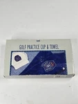 Vtg Swank Golf Practice Cup & Towel 1992 99-6107/1 Course Master Bag Cart. Fixed Price $14.85.