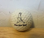 Vintage Rare Ping Karsten Logo Man Play Your Best Promo Golf Ball CT374. Fixed Price $79.99.