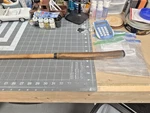 Otey Crisman Vintage Putter 18HBW Hickory Wood Shaft, Leather Grip, 34-1/2''. Fixed Price $175.00.