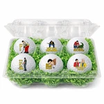 Happy Gilmore Balls 6 Pack Funny Movie Quote Gift For Golfers Fans Novelty. Fixed Price $9.99.