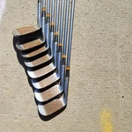 Macgregor Tourney Colokrom Iron Set 2-9 Copper Faces 1950S. Fixed Price $169.99.