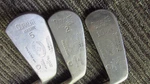 3 Macgregor Duralite 10-X Putter, Mashie 5, Mid Iron 2 W/black Steel Orig. Grips. Fixed Price $29.99.