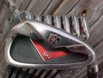Wilson Staff Fat Shaft DI7 Rh Golf Clubs Irons Set 4 Thru Gw Uniflex Graphite. Fixed Price $140.00.