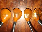 1952 Vintage Macgregor Eye-o-matic M75W Persimmon Drivers (1-4). Fixed Price $295.00.