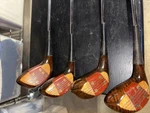 Macgregor Custom Rh Driver, 3, 4, 5 Persimmon Set Stiff Flex Steel Shafts. Fixed Price $120.00.