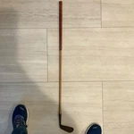 Vintage Macgregor Mashie Single Iron Hickory Wood Shaft Golf Club Leather Grip. Fixed Price $25.99.