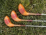 Stan Thompson Persimmon Golf Club Set 3/4/5 Woods Right Vintage. Fixed Price $35.00.