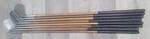 8 Pcs Antique Vintage Spalding Kro Flite Hickory Wood Shaft Golf Clubs All Lofts. Fixed Price $259.00.