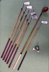 Playable Vintage Hickory Golf Set 7 Clubs Spalding Irons, Wright & Ditson Wood. Fixed Price $329.00.