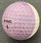 Ping #4 Promotional Lavender White Two Tone Logo Golf Ball (P-1) 1CT (one). Fixed Price $15.00.